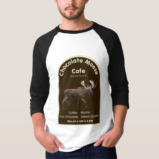 Chocolade Moose Cafe T-shirt (Voorkant)