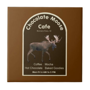 Chocolade Moose Cafe Tegeltje