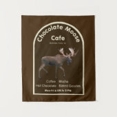 Chocolade Moose Cafe Wandkleed (Voorkant)