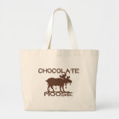 Chocolade Moose Grote Tote Bag (Voorkant)