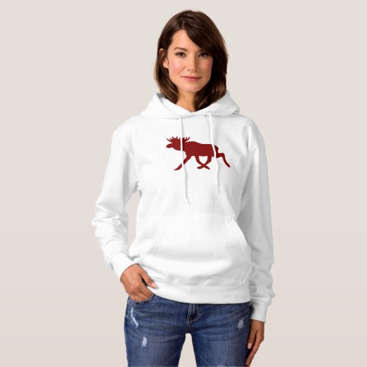 Chocolade Moose Hoodie (Voorkant volledig)