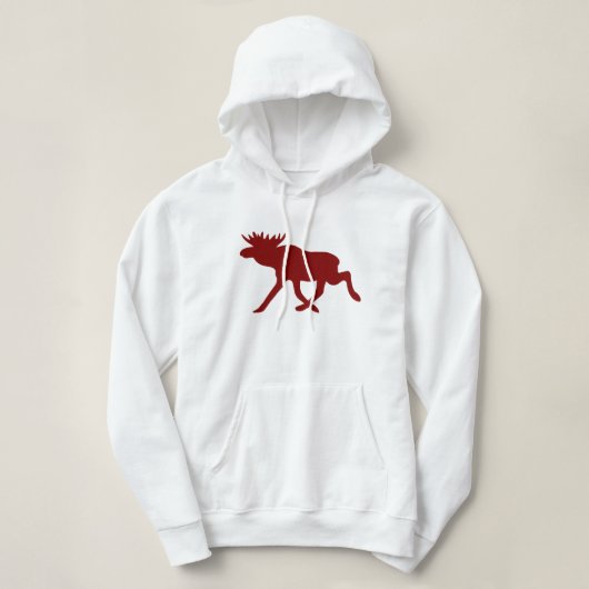 Chocolade Moose Hoodie (Design voorkant)