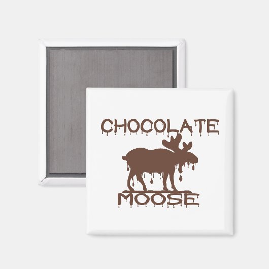 Chocolade Moose Magneet (Voorkant / Achterkant)