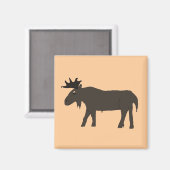 Chocolade Moose magnet (Voorkant / Achterkant)