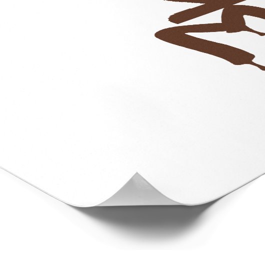 Chocolade Moose Poster (Hoek)