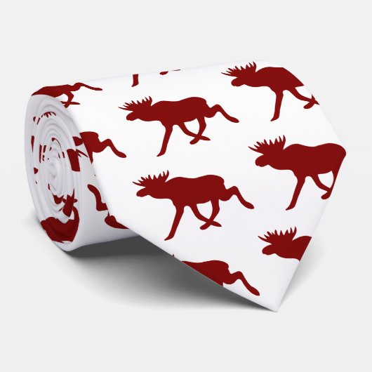 Chocolade Moose Stropdas (Opgerold)