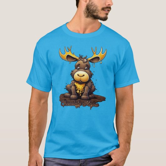 Chocolade Mousse Moose T-shirt (Voorkant)