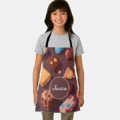 Chocolade Mozaïek Kleurrijk Gepersonaliseerd Patro Schort (Insitu)