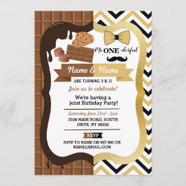 Chocolade & Mr One-derful First Birthday Joint Kaart