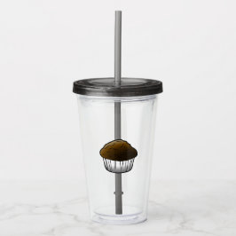 Chocolade Muffin Acryl Tumbler Drinkbeker