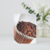 Chocolade Muffin Post Card Briefkaart (Staand voorkant)