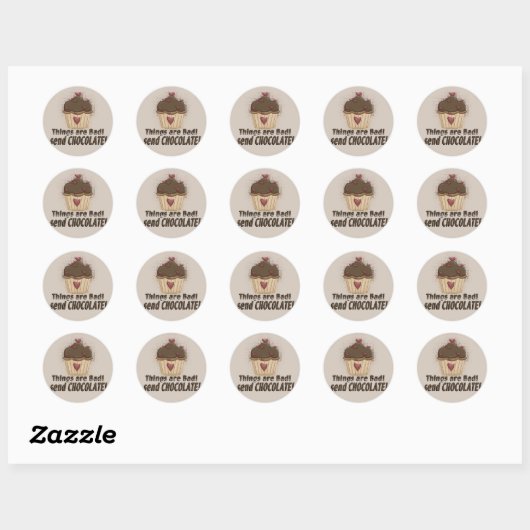 Chocolade Muffin Sticker (Vel)