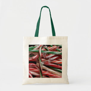 Chocolade Munt Snoepstokken Feestelijk Tote Bag