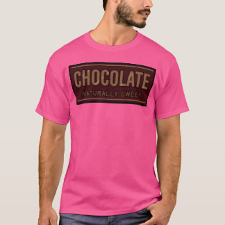 Chocolade Natuurlijk Zoete Dessert Liefhebber Voed T-shirt
