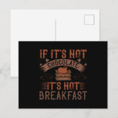 Chocolade No Breakfast zonder Chocolade Briefkaart (Voorkant / Achterkant)