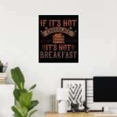 Chocolade No Breakfast zonder Chocolade Poster (Thuiskantoor)