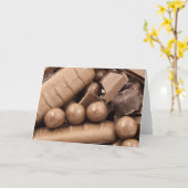 Chocolade Note-Kaart Kaart (Gele Bloem)