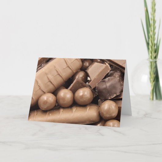 Chocolade Note-Kaart Kaart (Voorkant)