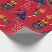 Chocolade Notenkraker Gift Wrap Cadeaupapier (Hoek)