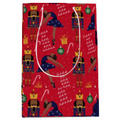 Chocolade Notenkraker Gift Wrap Medium Cadeauzakje (Voorkant)