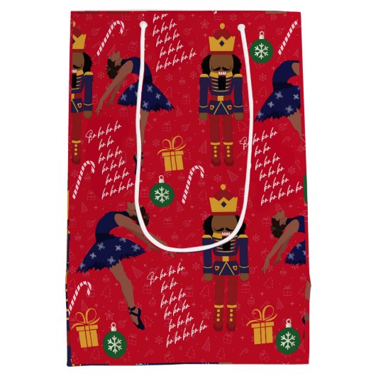 Chocolade Notenkraker Gift Wrap Medium Cadeauzakje (Achterkant)