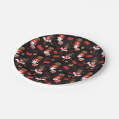 Chocolade Nutkraker Holiday Paper Borden Papieren Bordje (Gekanteld)