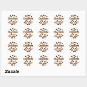 Chocolade Oh, ja Ronde Sticker (Vel)