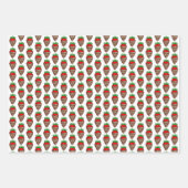 Chocolade ondergedompelde aardbeien inpakpapier vel (Voorkant 3)