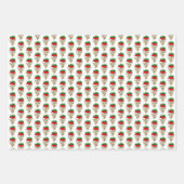 Chocolade ondergedompelde aardbeien inpakpapier vel (Voorkant 2)