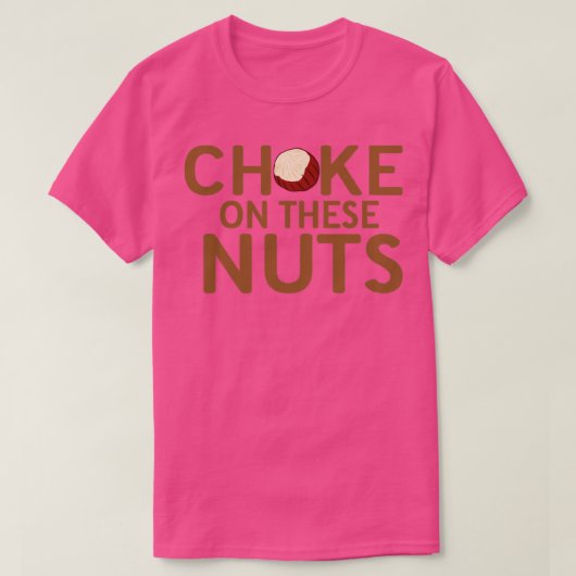 Chocolade op deze noten t-shirt (Design voorkant)