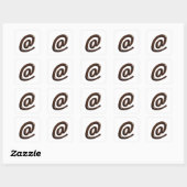 Chocolade op stickers (Vel)