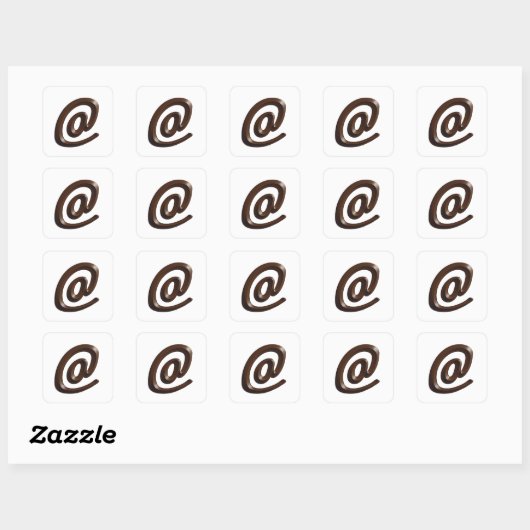 Chocolade op stickers (Vel)