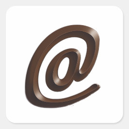 Chocolade op stickers