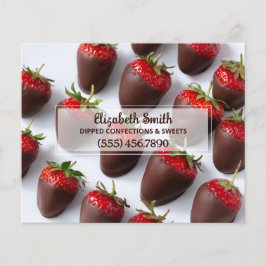 Chocolade Overdekte Aardbeien Zakelijk Stationery