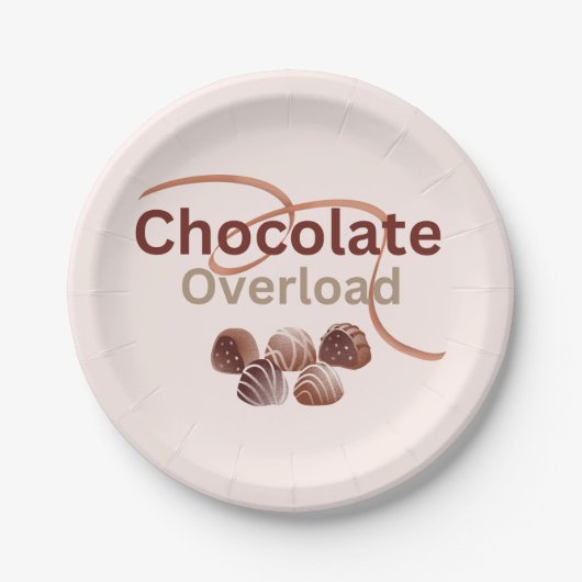 Chocolade Overload Papier Bord (Voorkant)