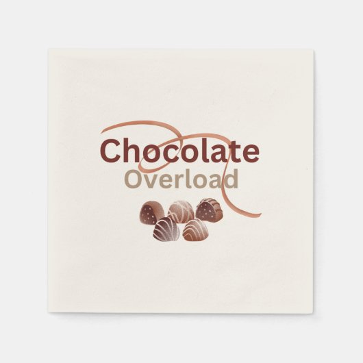Chocolade Overload Party servetten (Voorkant)