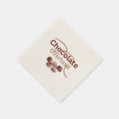 Chocolade Overload Party servetten (Hoek)