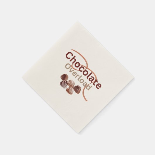 Chocolade Overload Party servetten (Hoek)