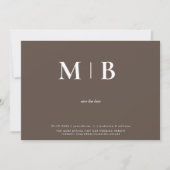 Chocolade paar foto Sla de datum op Save The Date (Voorkant)