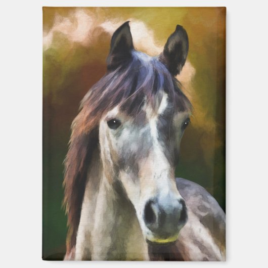 chocolade paard magneet (Voorkant)