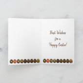 Chocolade Paaseieren Feestdagen Kaart (Binnen)