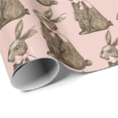 Chocolade Paashaas Cadeaupapier (Rol Hoek)