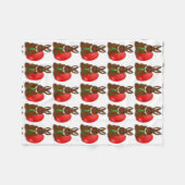 Chocolade Paashaas Fleece Deken (Voorkant (Horizontaal))