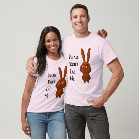 Chocolade paashaas grappig T-shirt (Unisex)