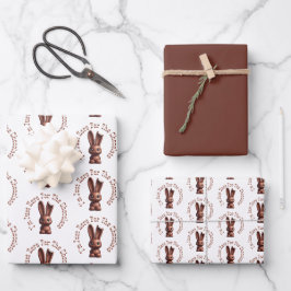 Chocolade paashaas - Ik ben hier alleen voor de... Inpakpapier Vel