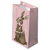 Chocolade Paashaas Klein Cadeauzakje (Achterkant Gekanteld)