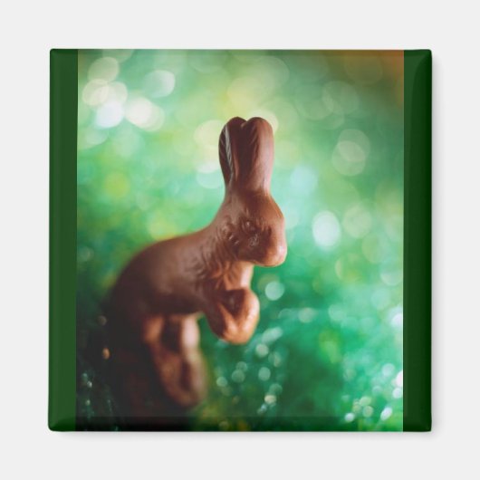 Chocolade Paashaas Magneet (Voorkant)