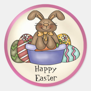 Chocolade paashaas sticker