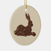 Chocolade, paaskonijn-Ornament Keramisch Ornament (Rechts)