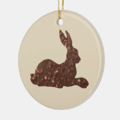 Chocolade, paaskonijn-Ornament Keramisch Ornament (Links)